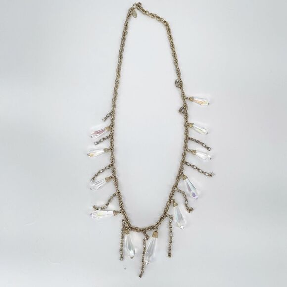 Ann Taylor Jewelry - Ann Taylor Dangling Tear Drop Statement Necklace Gold